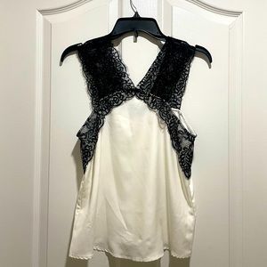 Silky and lace top